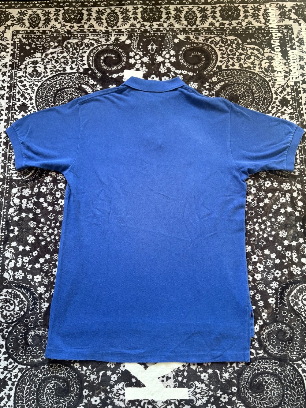 Polo Ralph Lauren Blue Polo Shirt Red Pony Men’s Medium Classic Custom Fit - Picture 2 of 4